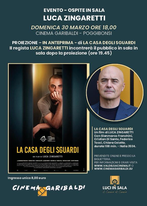 Al Cinema Garibaldi arriva Luca Zingaretti