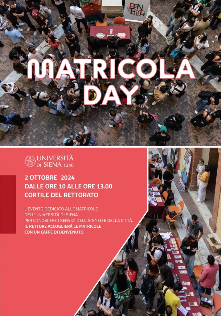 “Matricola Day” all’Università di Siena per iniziare il nuovo anno accademico