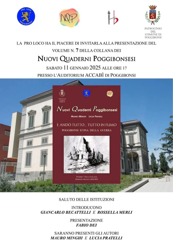 Le bombe del ‘43 e il passaggio della guerra nell’ultimo numero dei Nuovi Quaderni Poggibonsesi