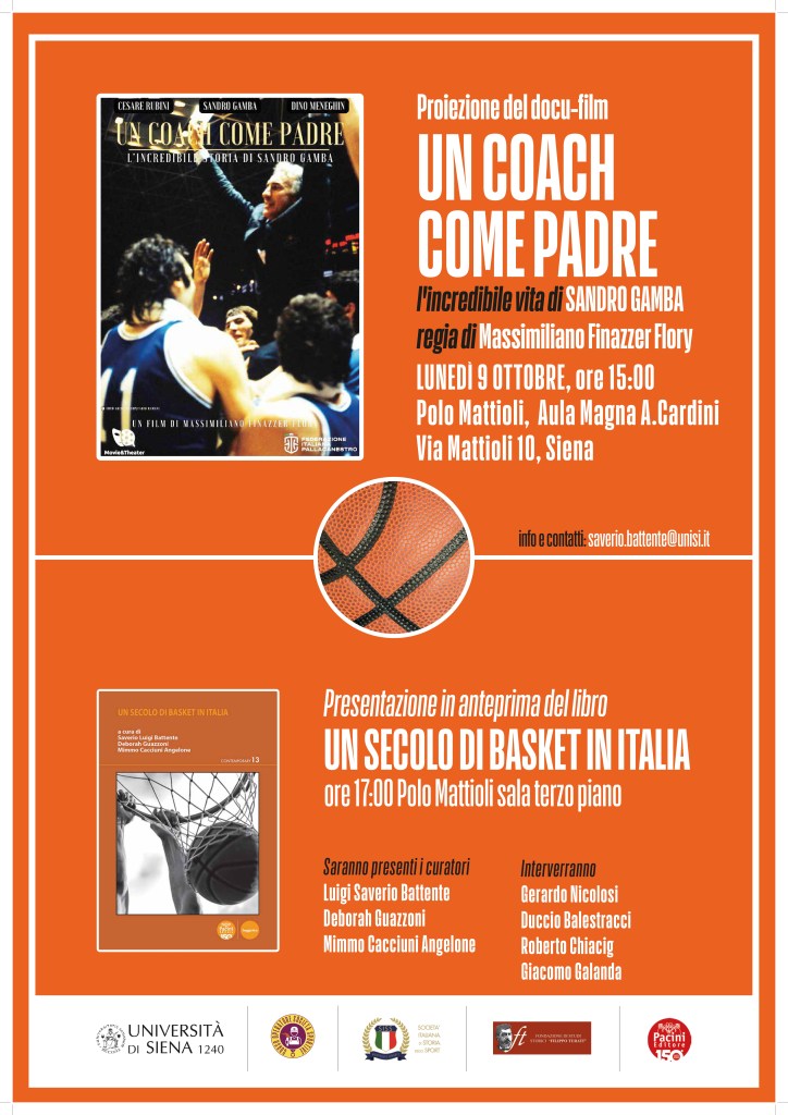 Siena, docu-film in omaggio al grande allenatore Sandro Gamba