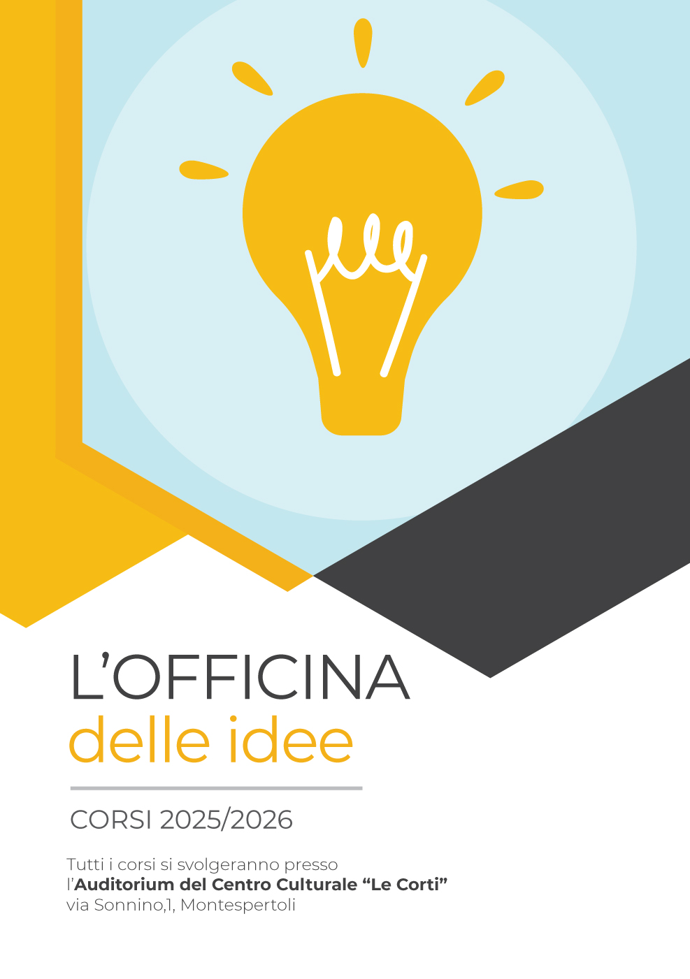 Montespertoli, “L’Officina delle Idee”: al via l’avviso pubblico per l’utilizzo dell’Auditorium Vanna Cercenà