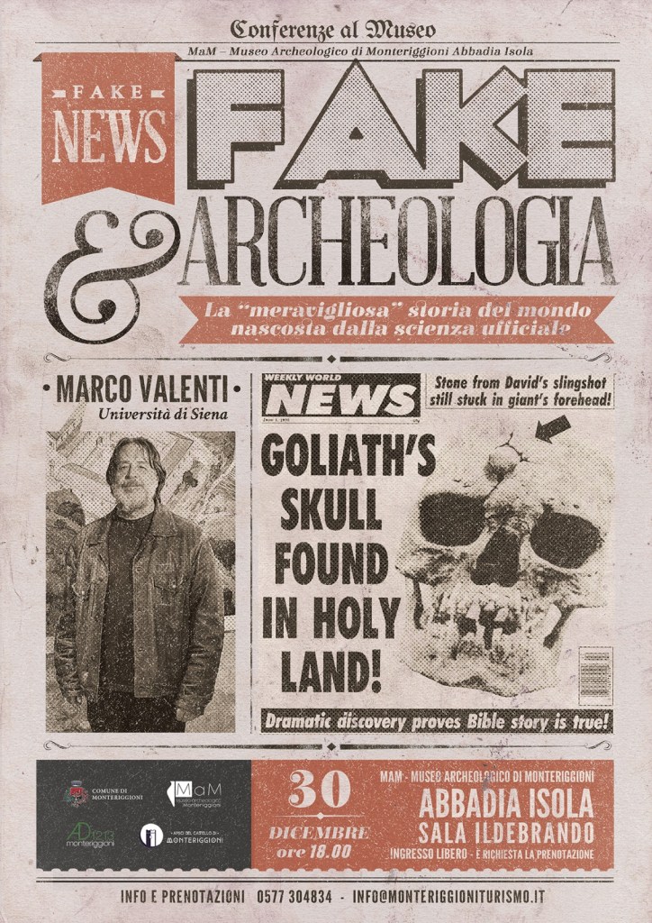 Fake e archeologia: se ne parla al MaM il 30 dicembre