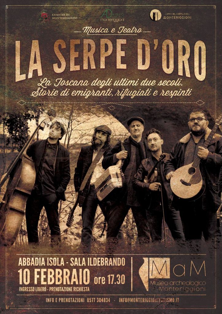 Musica-Teatro: La Serpe d’oro al MaM di Monteriggioni