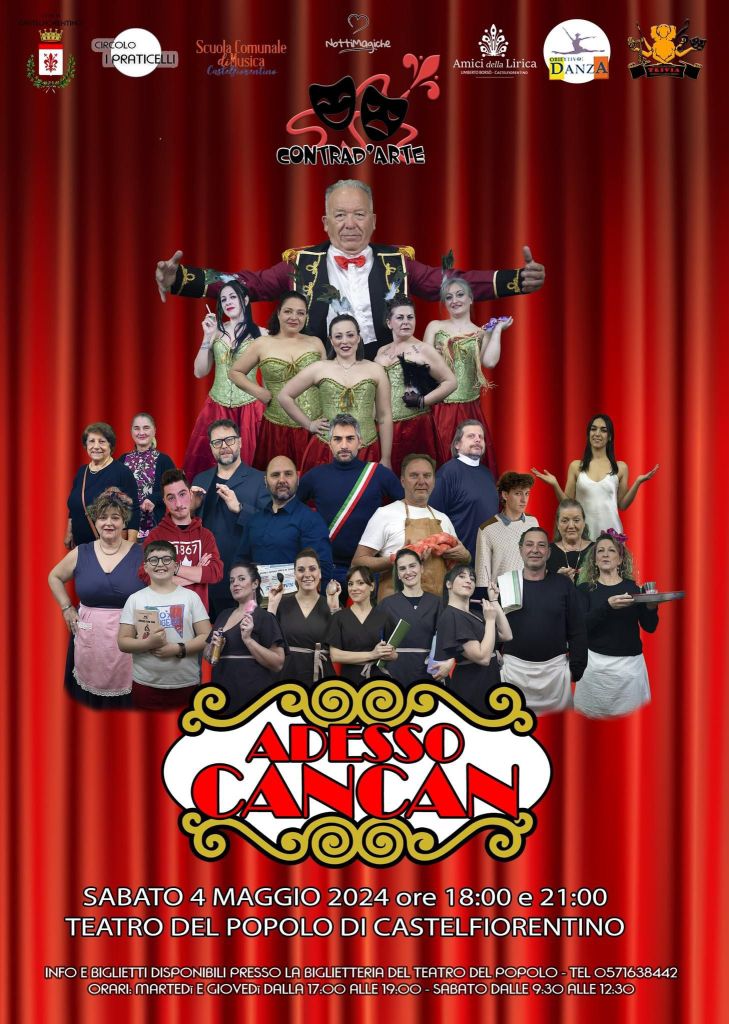 Castelfiorentino, Adesso CanCan, spettacolo (con replica) sabato al Teatro del Popolo