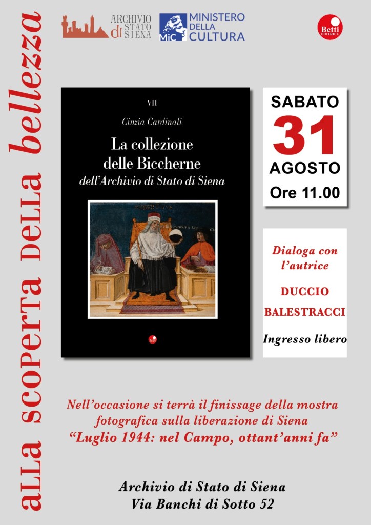 Alla scoperta delle Biccherne  con Cinzia Cardinali e  Duccio Balestracci
