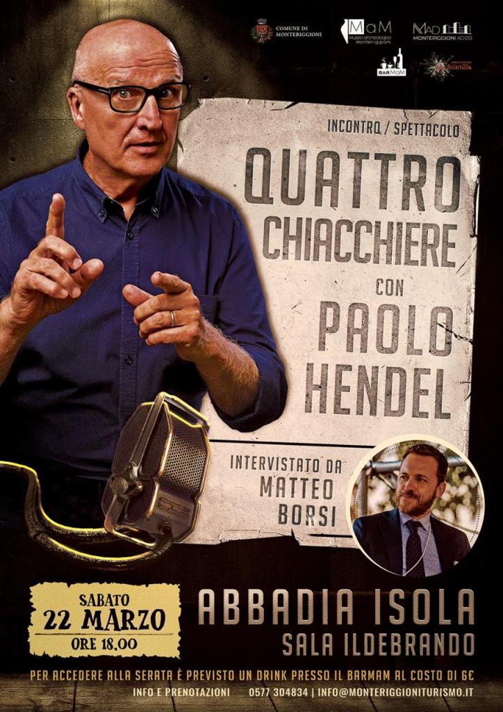 Incroci, sabato 22 marzo: Paolo Hendel, il maestro della satira italiana incontra il pubblico