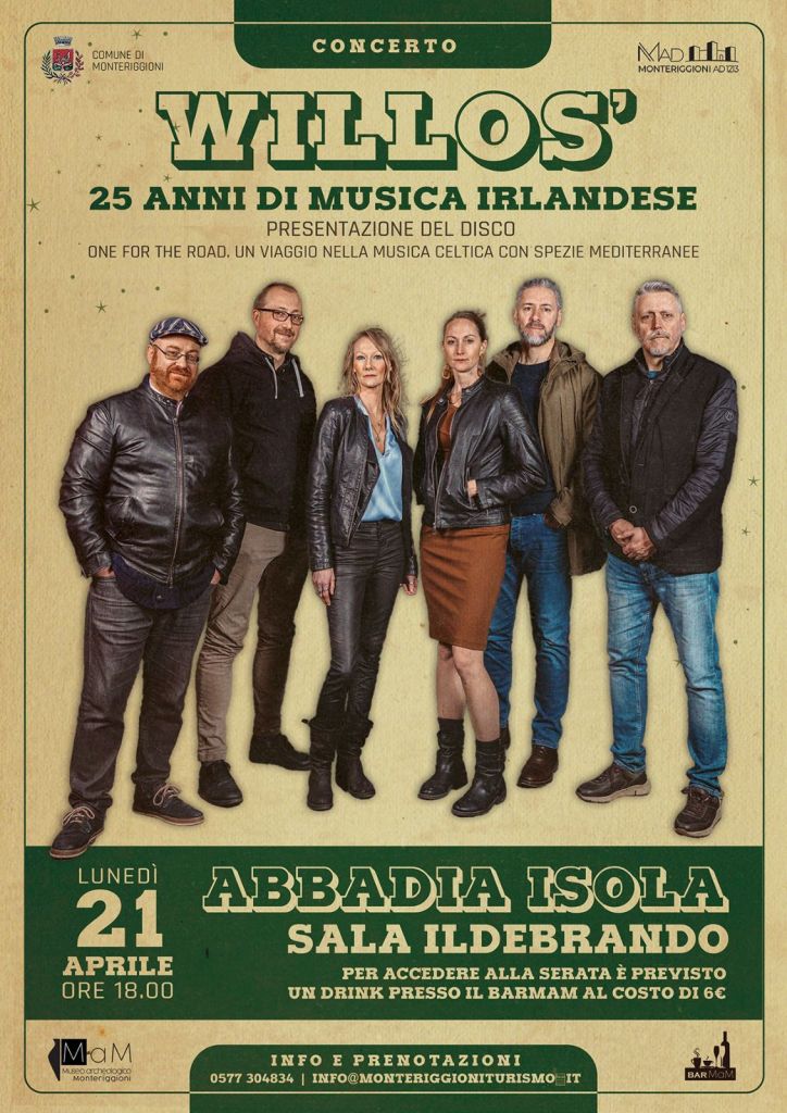 MaM: I Willos’ festeggiano 25 anni di carriera con un concerto e il nuovo album “One for the Road”