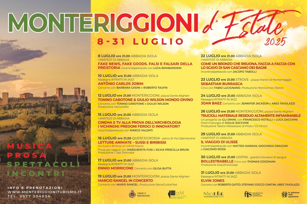 Monteriggioni d'estate: un cartellone ricco di  cultura e musica