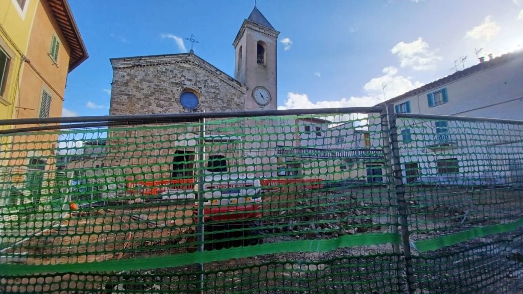 A Staggia Senese hanno preso il via i lavori in piazza Grazzini