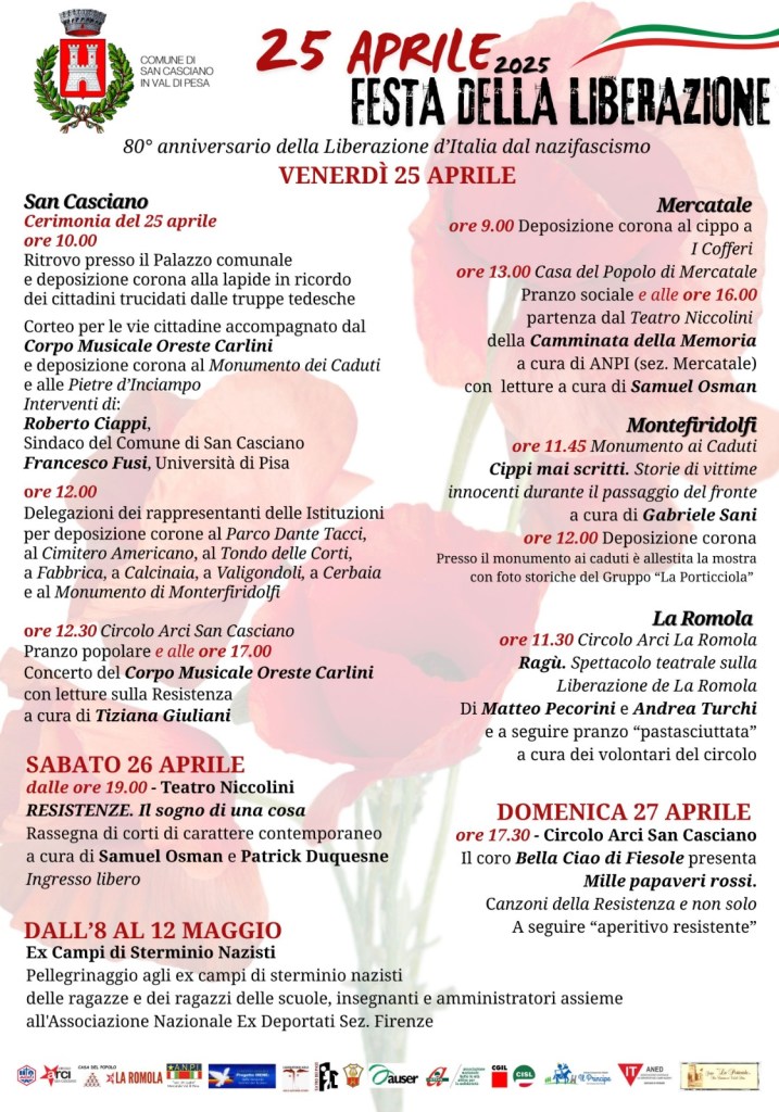 25 aprile a San Casciano e dintorni nel segno della memoria