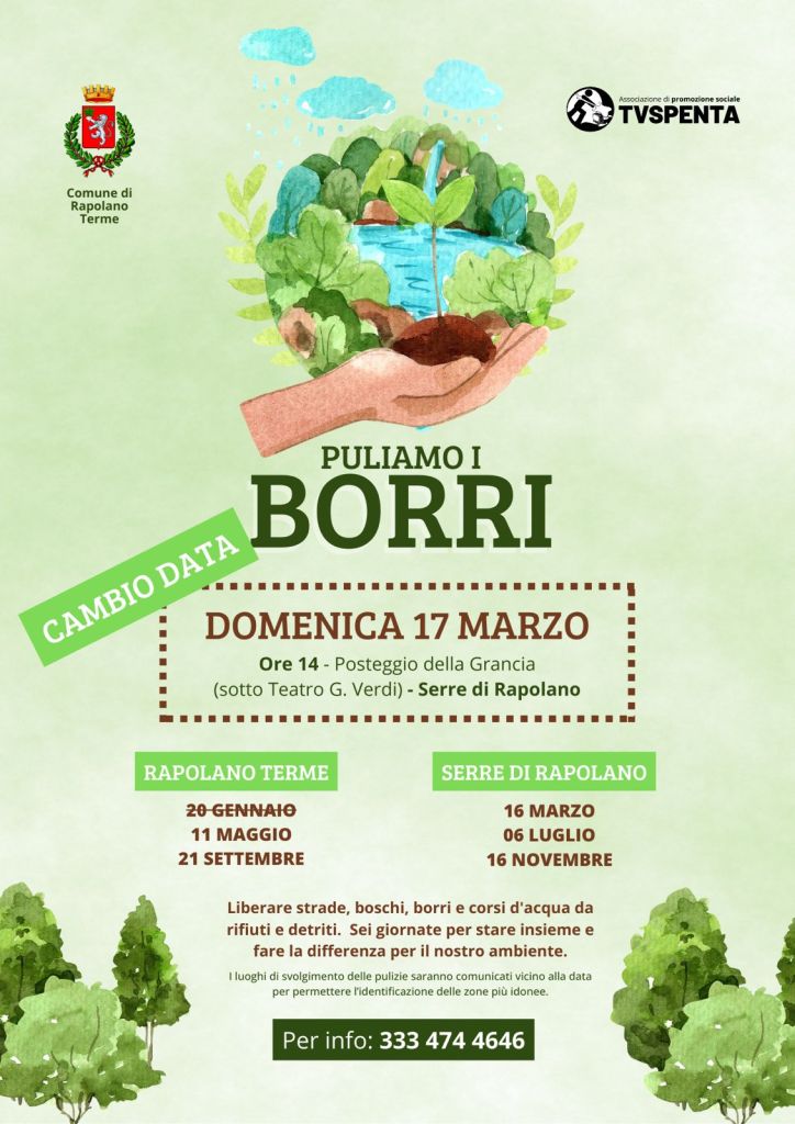 Rapolano, iniziativa di tutela ambientale ‘Puliamo i borri’