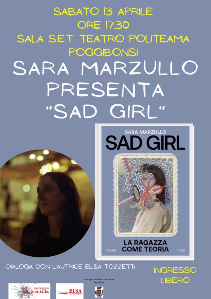Al Politeama la presentazione di “Sad Girl” con l’autrice Sara Marzullo