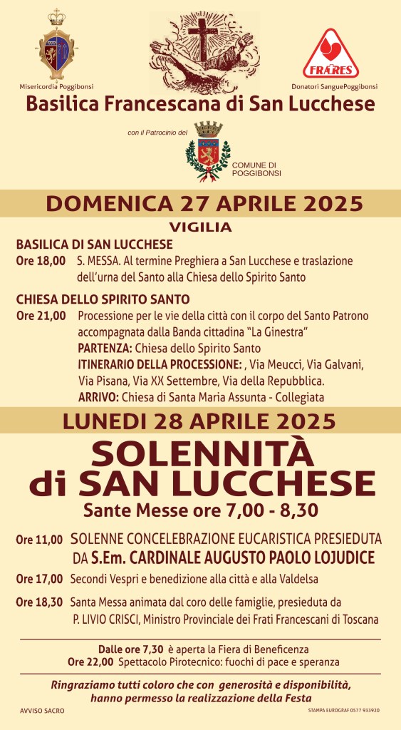 Poggibonsi si prepara per celebrare San Lucchese