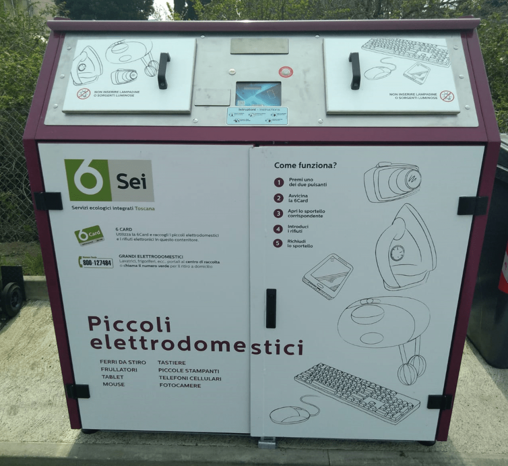 Castelnuovo Berardenga: ecco le nuove postazioni per la raccolta di piccoli apparecchi elettronici