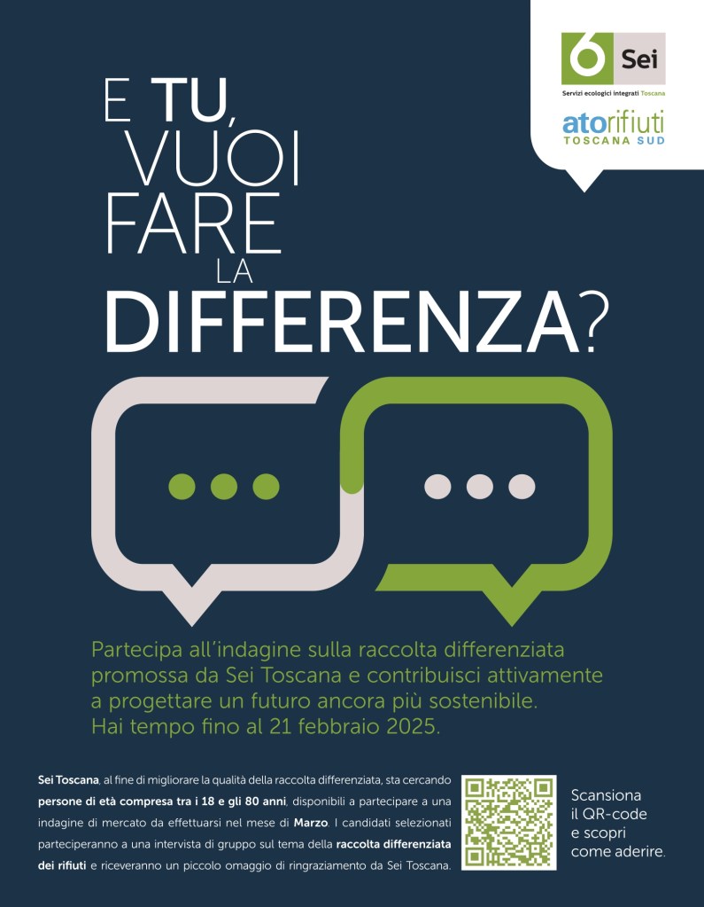 Sei Toscana, nuovo progetto di ascolto per migliorare la raccolta differenziata