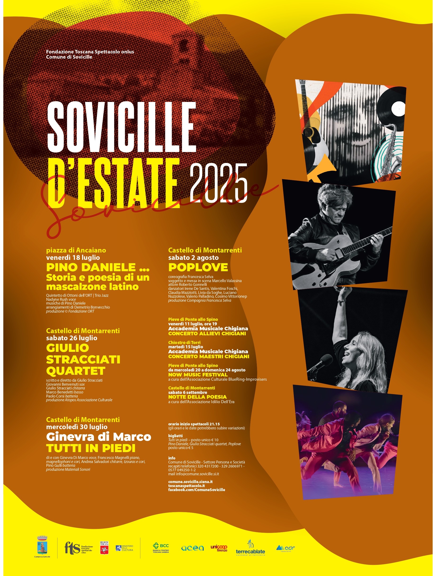 L’estate di Sovicille si accende. Otto eventi nel segno di musica d’autore, danza e poesia
