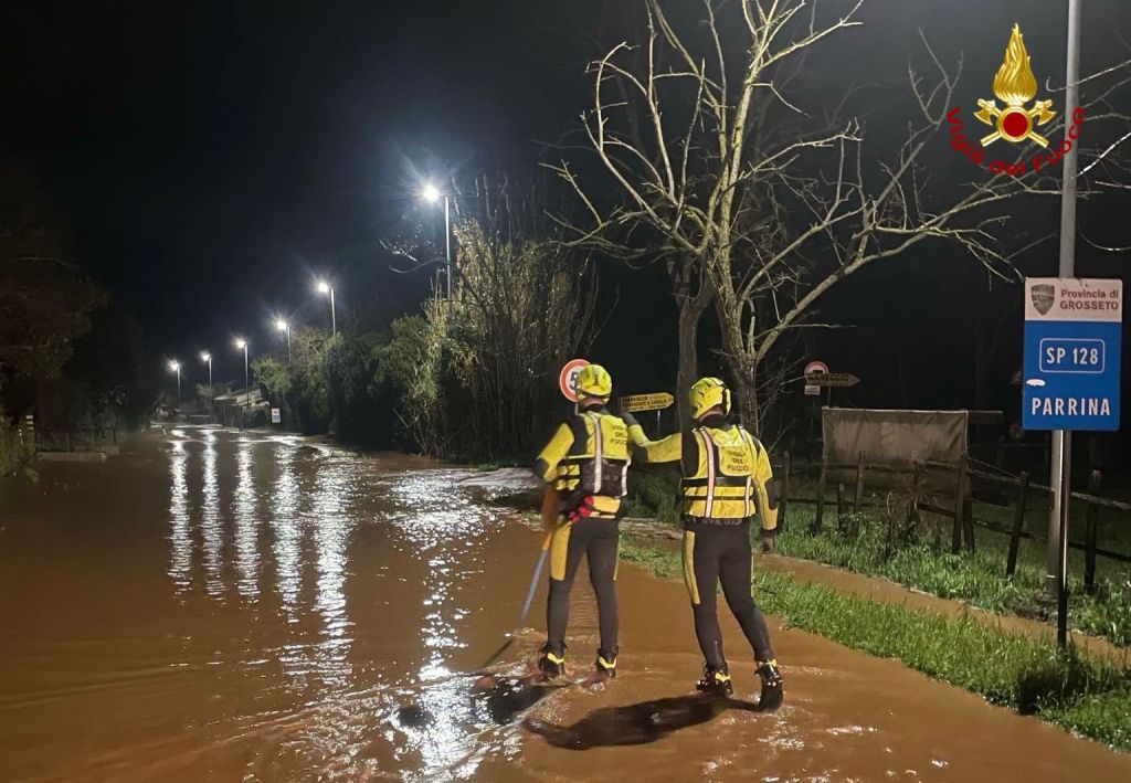 L'ondata di maltempo raggiunge la Maremma