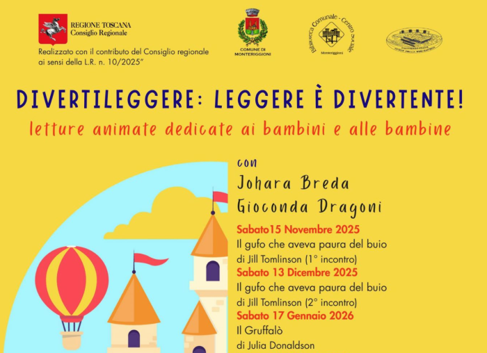 "Divertileggere": a Monteriggioni la magia delle letture animate per bambini