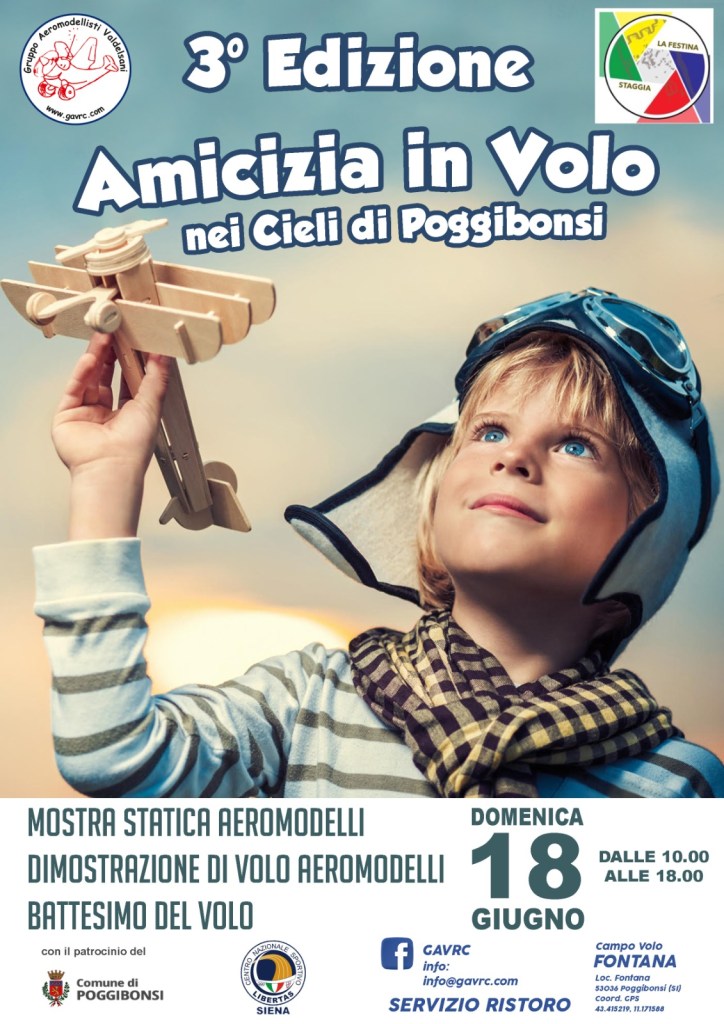 Pronti al decollo con “Amicizia in volo nei cieli di Poggibonsi