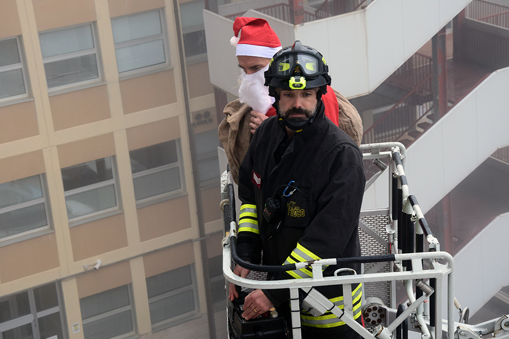 Babbo Natale- pompiere alle Scotte