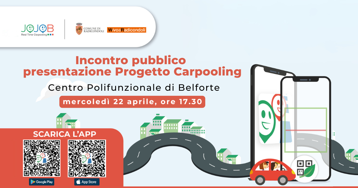 Radicondoli, il 22 aprile, nuovo appuntamento  per imparare a fare car pooling