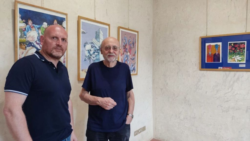 40 anni di disegni, umorismo e satira: Lido Contemori in mostra a San Donato