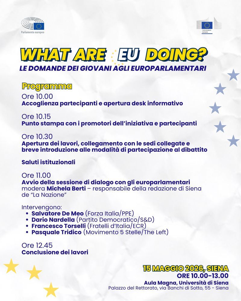 "What are EU doing?": a Siena gli studenti toscani interrogano gli Europarlamentari
