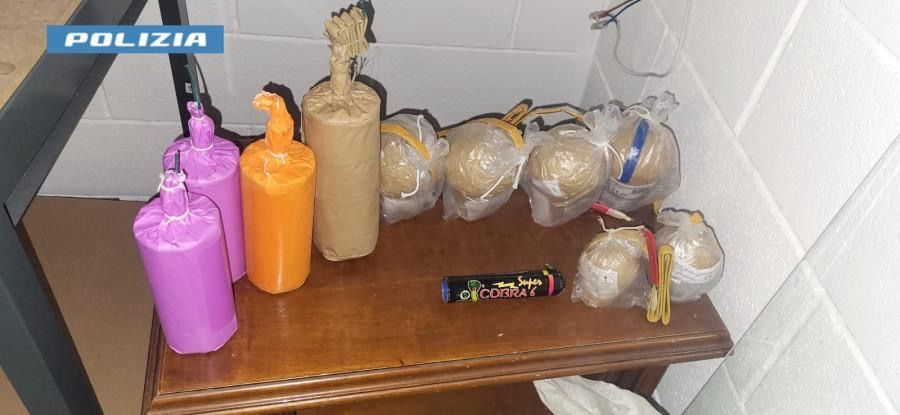 Operazione della Squadra Mobile a Bagno a Ripoli: sequestrati ordigni artigianali e droga nel garage di un 37enne