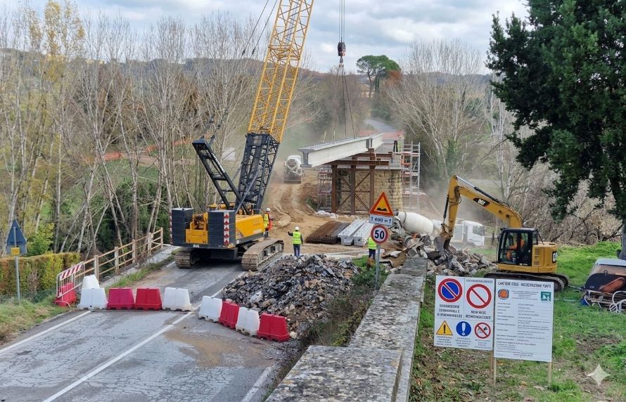 Ponte di Bellavista, finalmente il cantiere: al via la ricostruzione che Poggibonsi aspettava da 4 anni