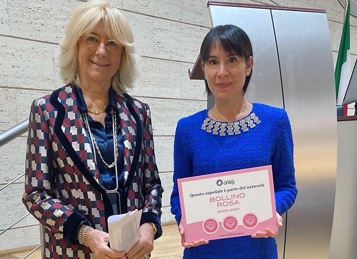 Conferma dei tre bollini rosa per l'Aou Senese. A Roma la premiazione di Fondazione Onda