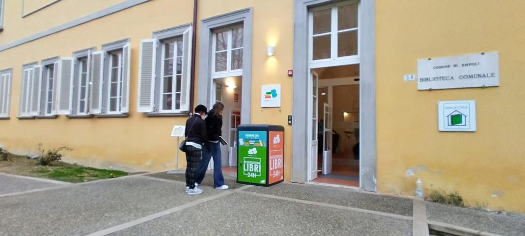 Empoli, biblioteca: un box per restituire i libri H24