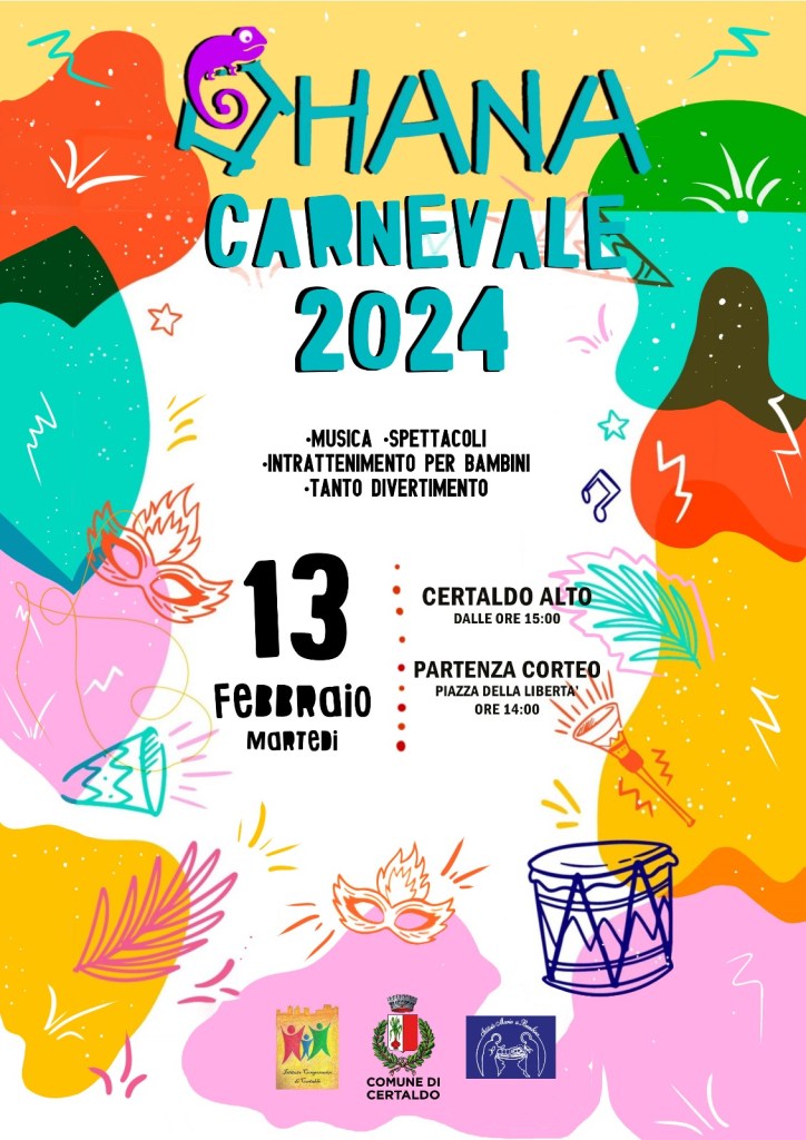 Certaldo: Carnevale con  Ohana in collaborazione con il Comune e le scuole