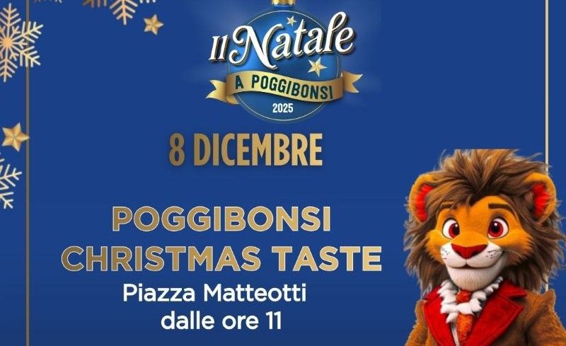 Poggibonsi Christmas Taste: oggi 8 dicembre cibo e vino protagonisti