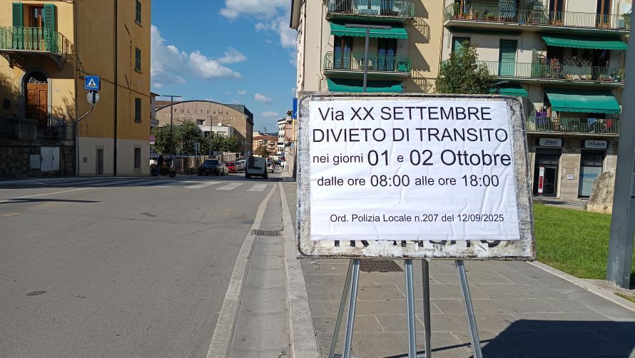 Chiude via XX Settembre, ecco come cambia la viabilità