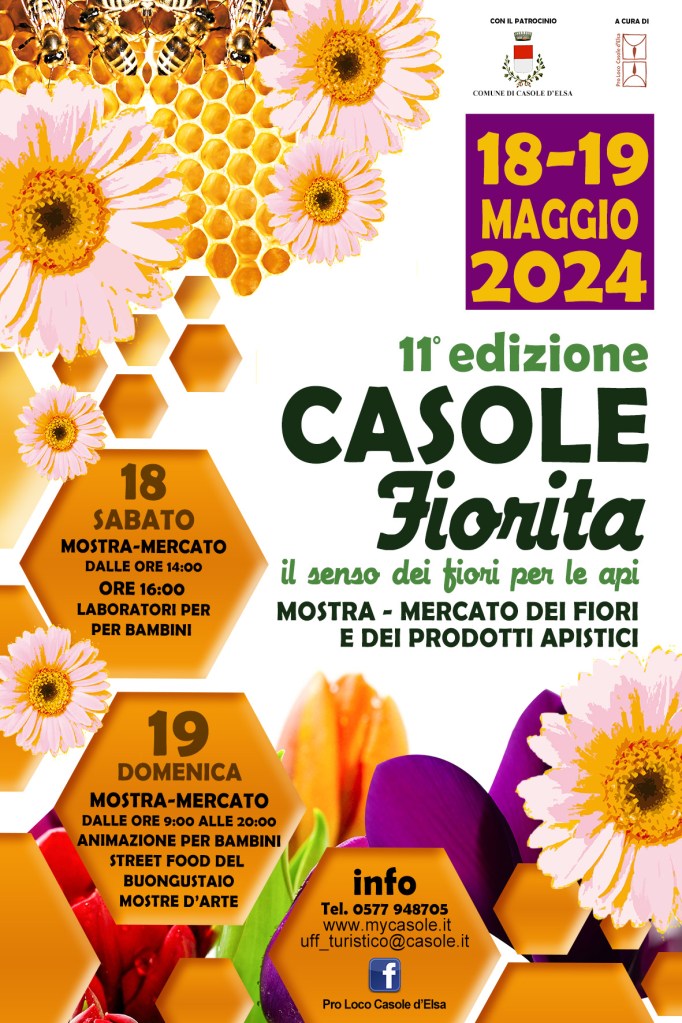 Casole fiorita 2024, il senso dei fiori per le api