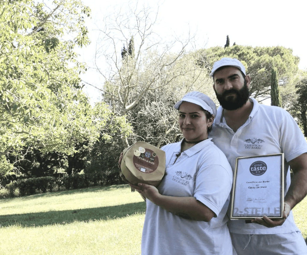 Sempre più premiato il Caseificio dei Barbi: il Cacio 24 Mesi conquista due stelle oro al Great Taste 2025  