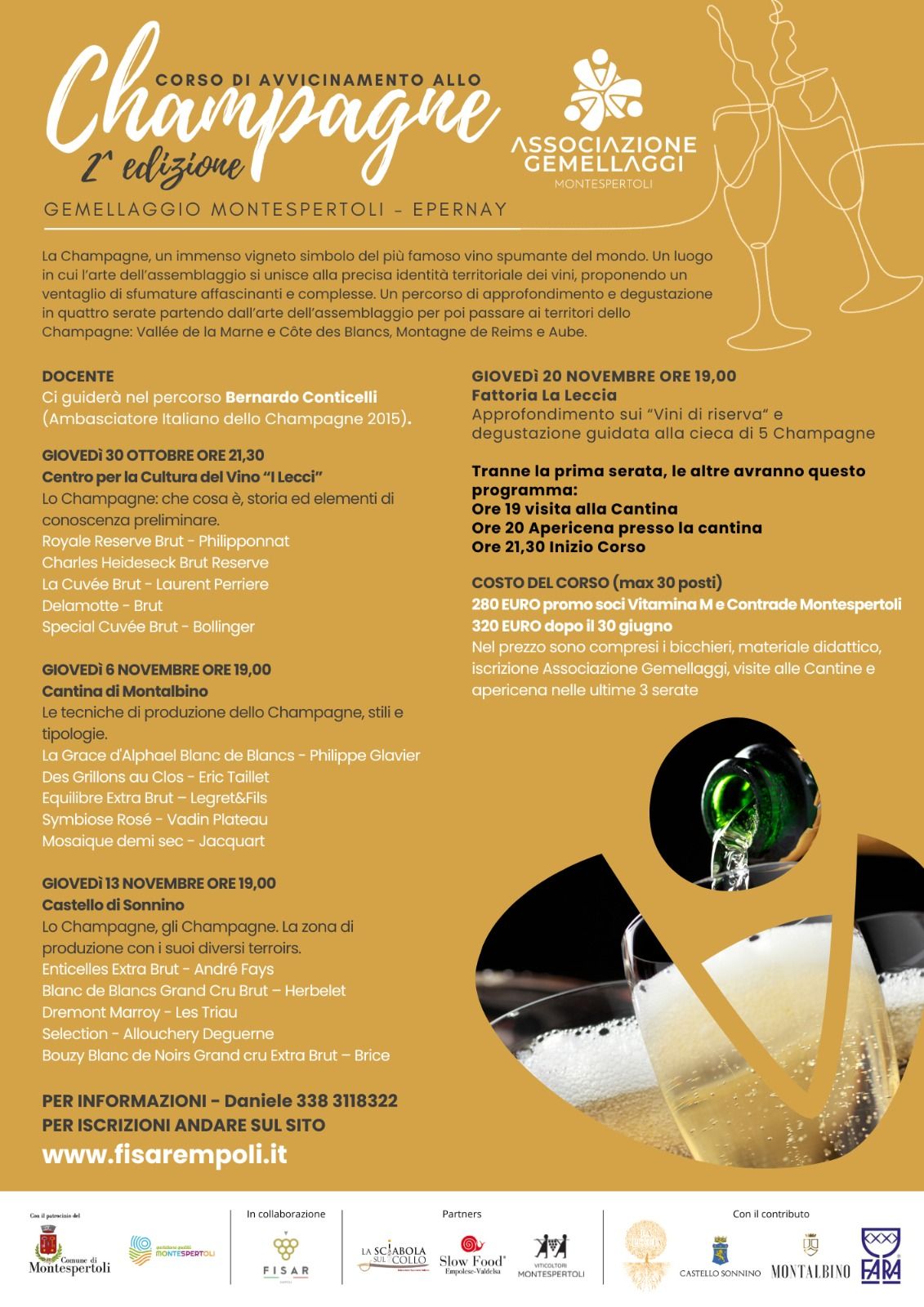 Al via la 2ª edizione del Corso di Avvicinamento allo Champagne: un viaggio tra i grandi terroir di Francia