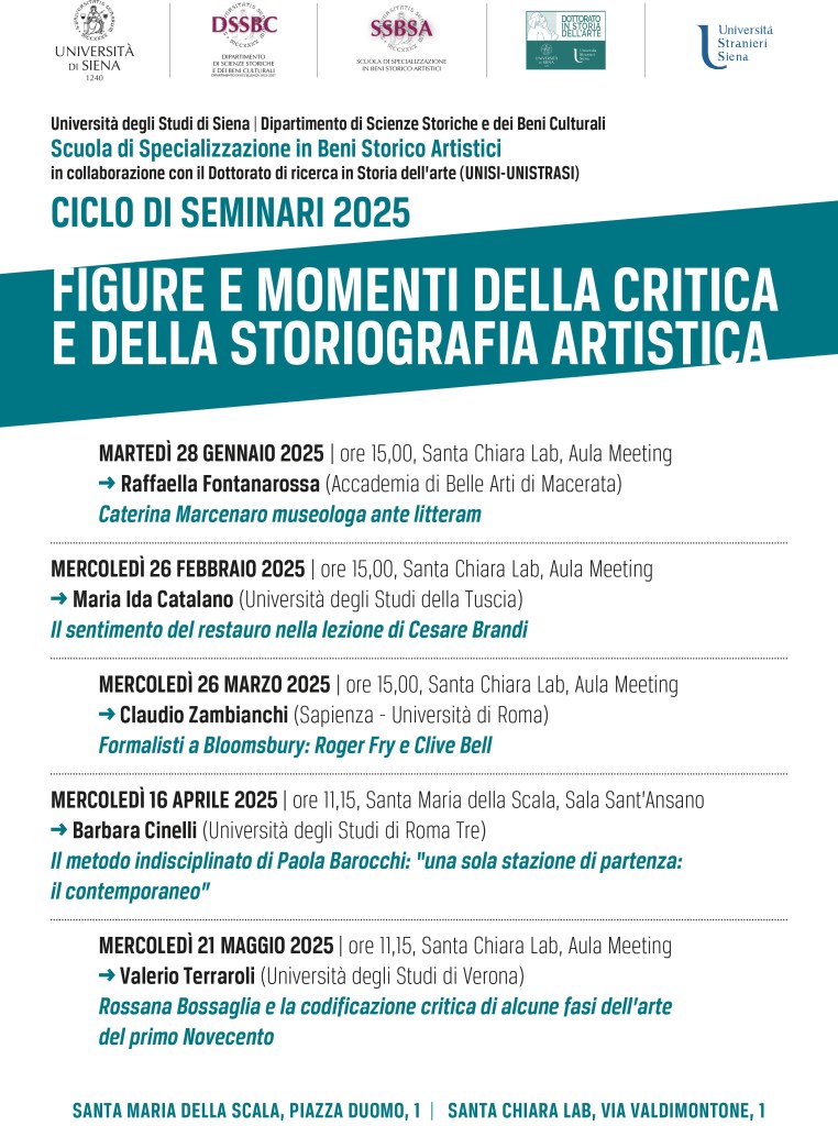 Scuola di Specializzazione in Beni Storico Artistici, al via il nuovo anno accademico