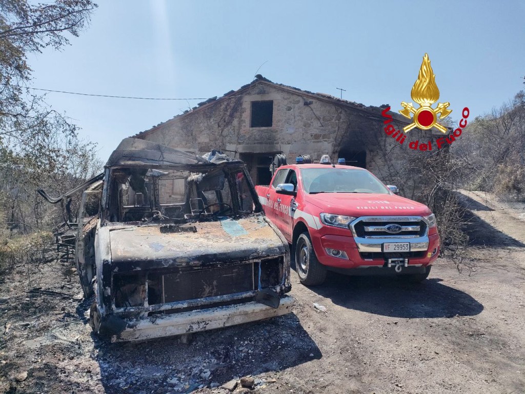 A Cinigiano 700 ettari di bosco in fumo