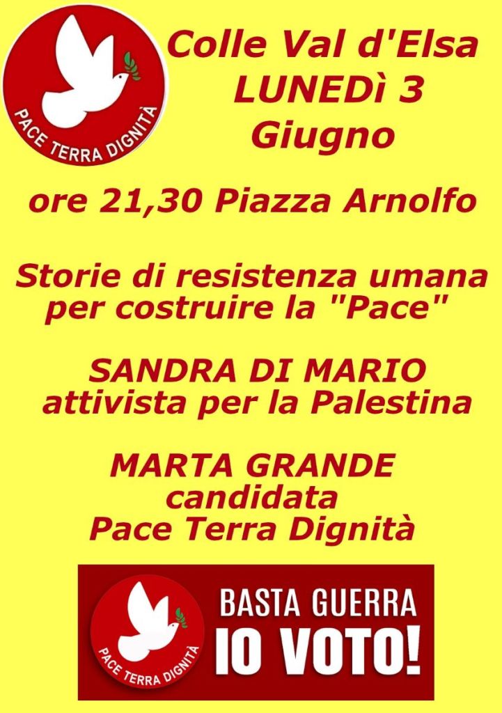 Pace Terra e Dignità in Valdelsa punta a oltrepassare il quorum