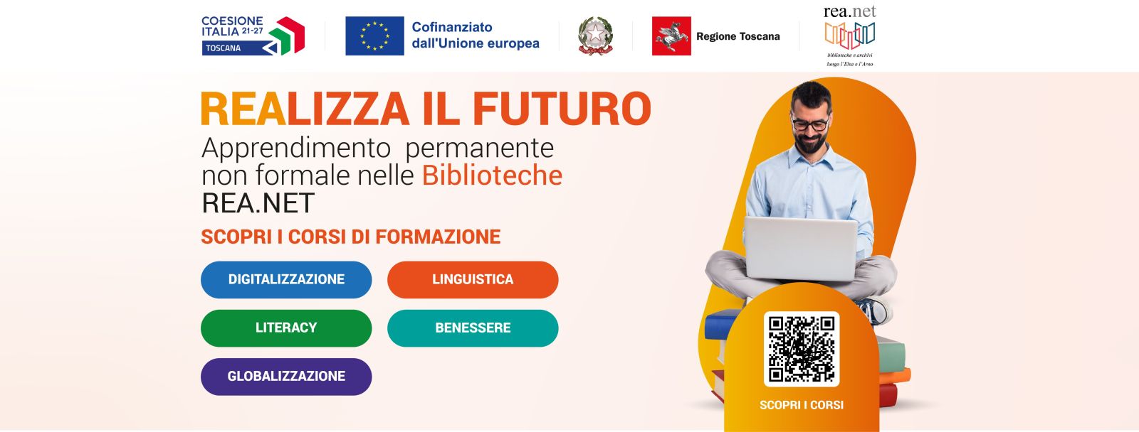 REAlizza il futuro - Apprendimento permanente nelle biblioteche REA.net: al via i corsi di formazione nei territori della rete