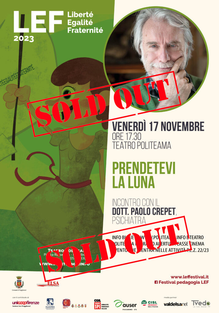 Poggibonsi prosegue il festival pedagogia LEF: sold out per Crepet