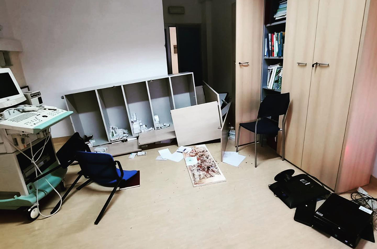 Vandali danneggiano il reparto Cure Palliative dell'ospedale di Grosseto