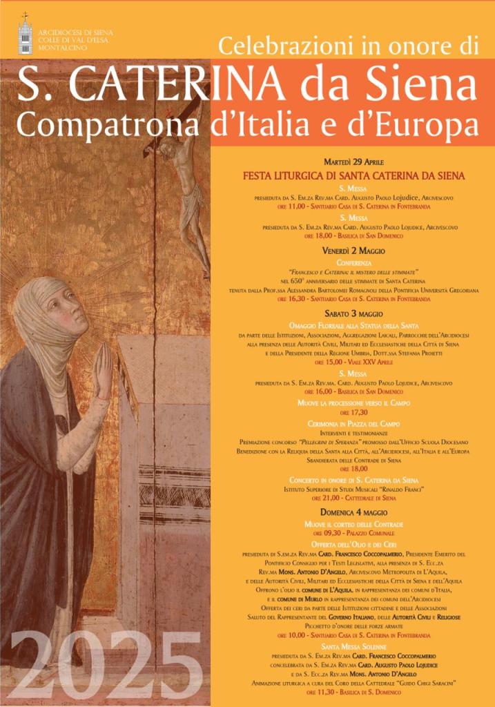 Celebrazioni di Santa Caterina: ecco il programma