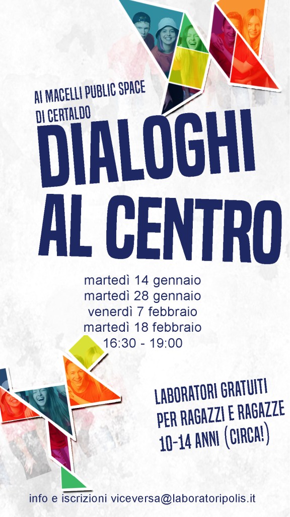 Certaldo, Dialoghi al Centro: quattro laboratori gratuiti del progetto Viceversa