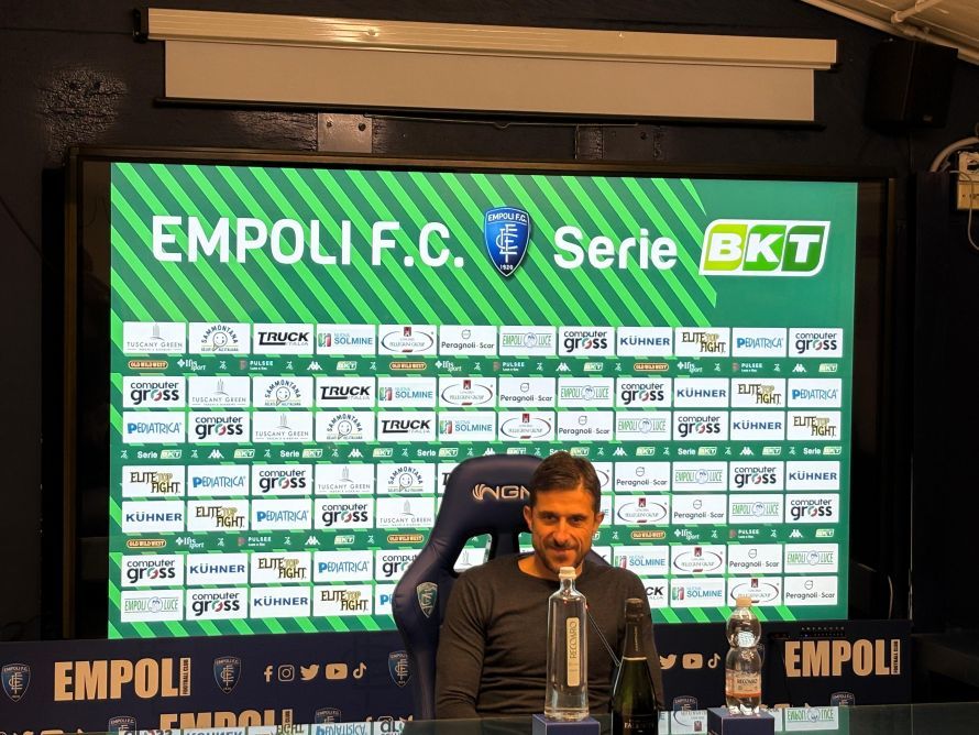 Empoli, Dionisi dopo il 5-0 al Bari: “Avanti con questa mentalità, tutti hanno fame”