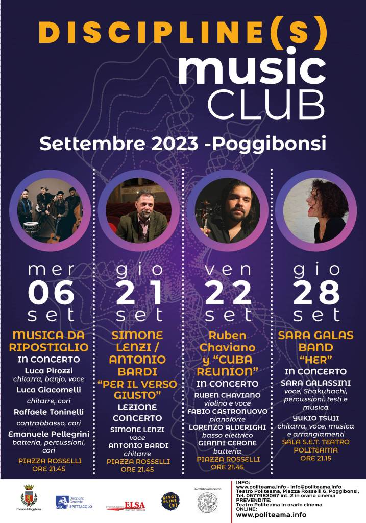 A Poggibonsi I Musica da Ripostiglio aprono la rassegna di concerti “Discipline(s) music Club”