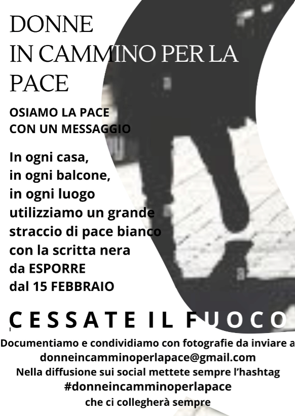 Valdelsane, donne in corteo contro la guerra