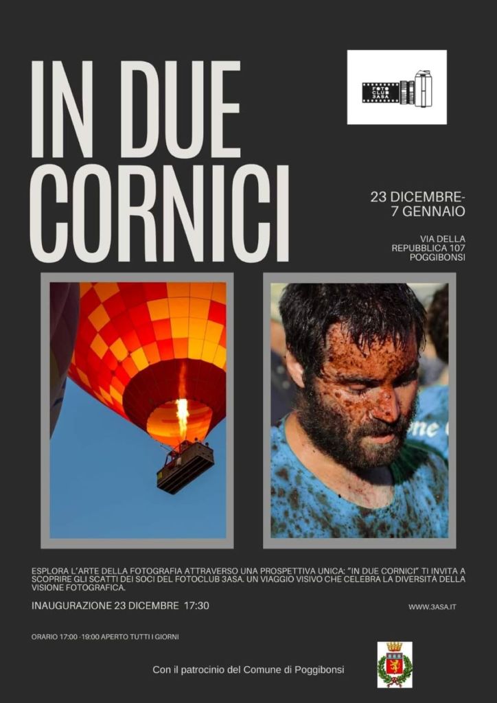 Raccontare la vita In due cornici, mostra del Fotoclub 3Asa di Poggibonsi