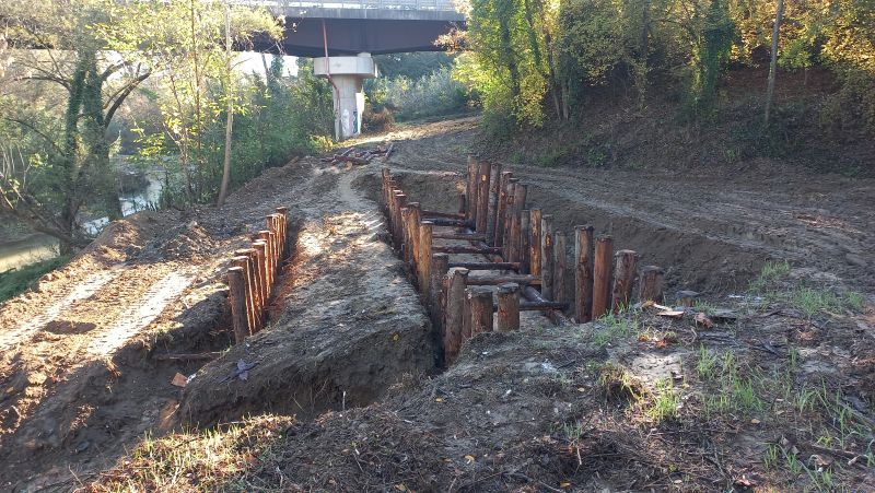 Elsa: intervento per ripristinare il percorso lungofiume a Gambassi Terme